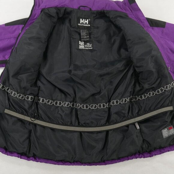 Helly Hansen Purple Retro Helly-Tech Waterproof Ski Jacket Parka Mens Small - Picture 4 of 12